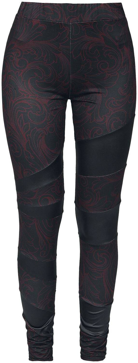 EMP Leggings schwarz/rot von Black Premium by EMP