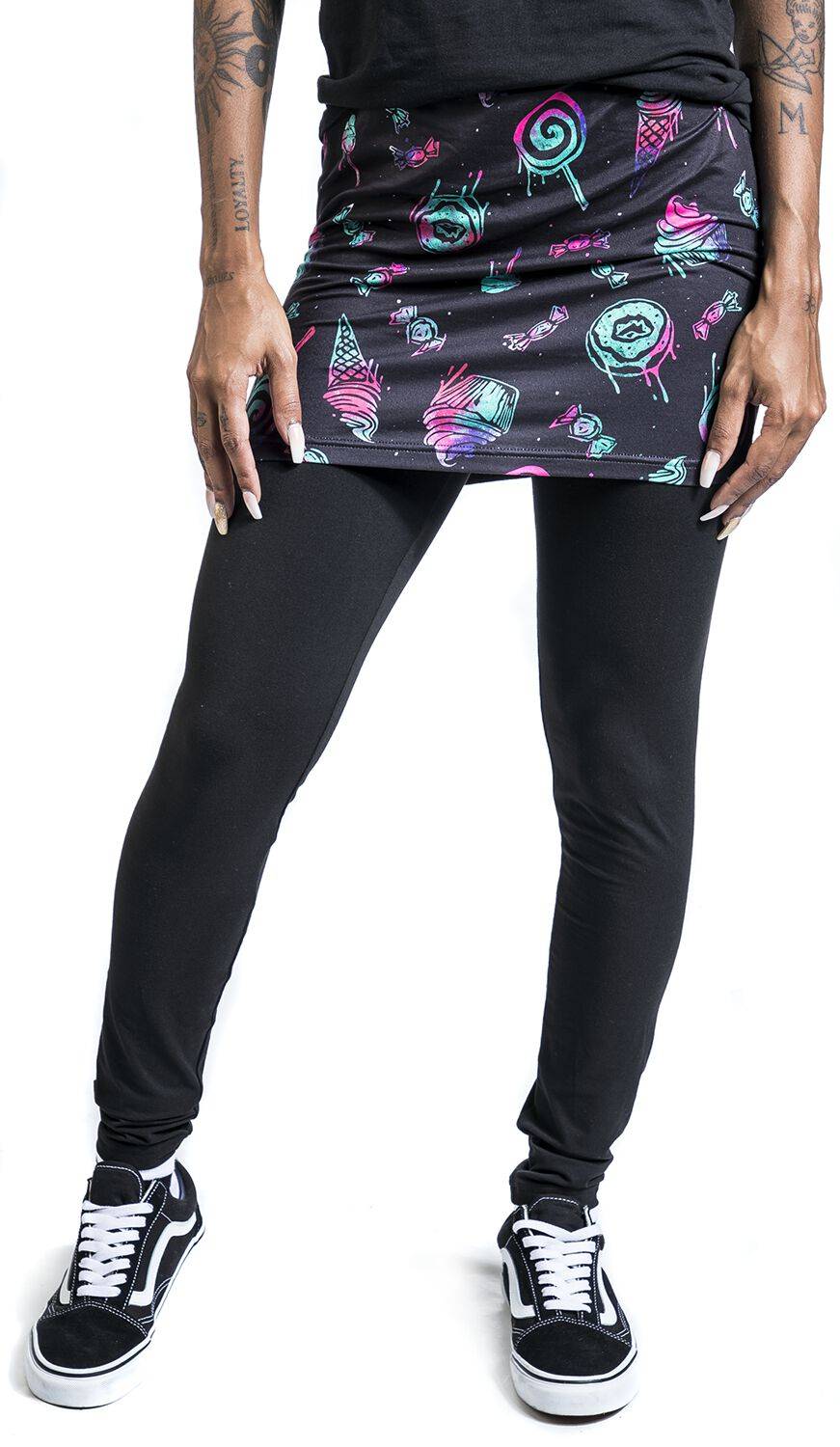 EMP Leggings Schwarz Von Full Volume By EMP