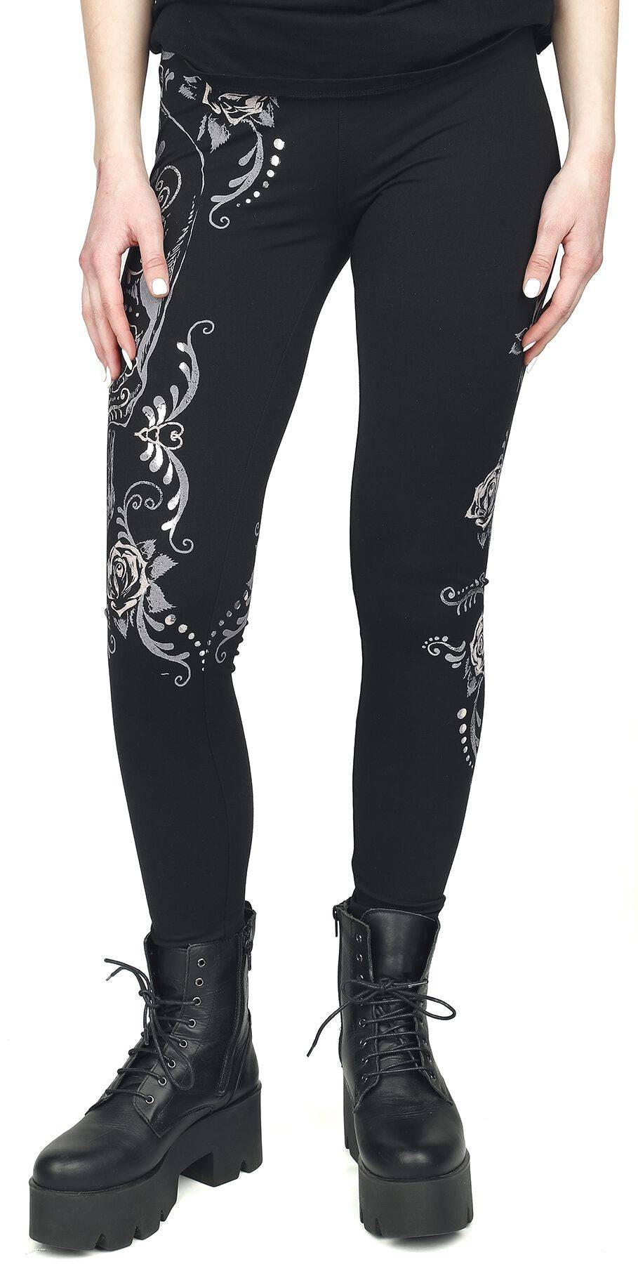 EMP Leggings Schwarz Von Rock Rebel By EMP