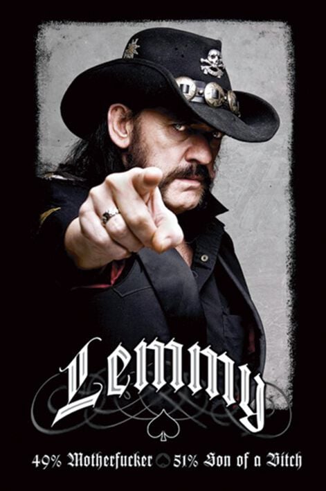 EMP "Lemmy Kilmister - 49% Mofo" Poster von Motörhead