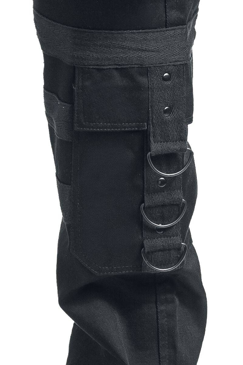 EMP "Liam Pants" Stoffhose Schwarz Von Vixxsin