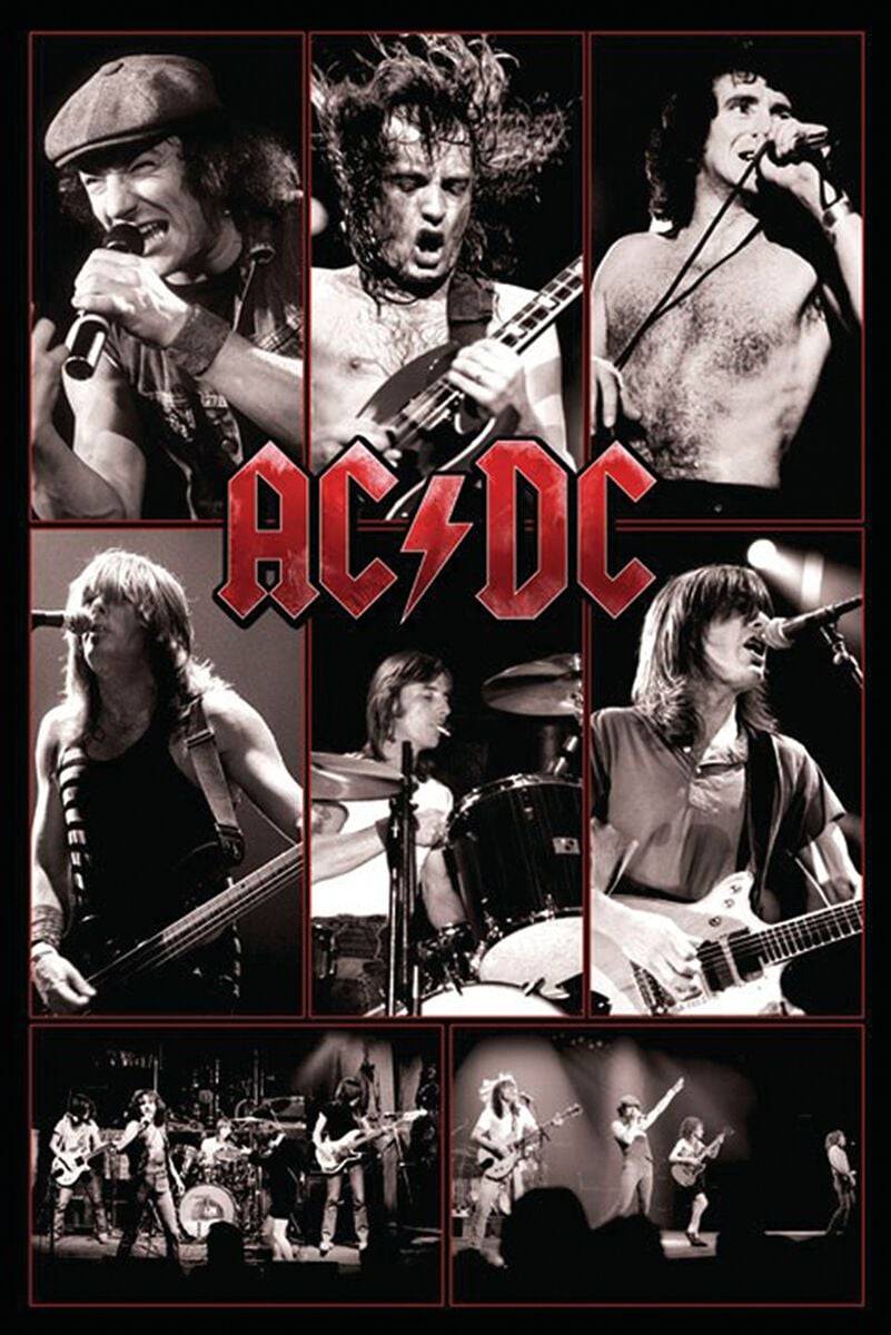 EMP "Live - (Collage)" Poster multicolor von AC/DC