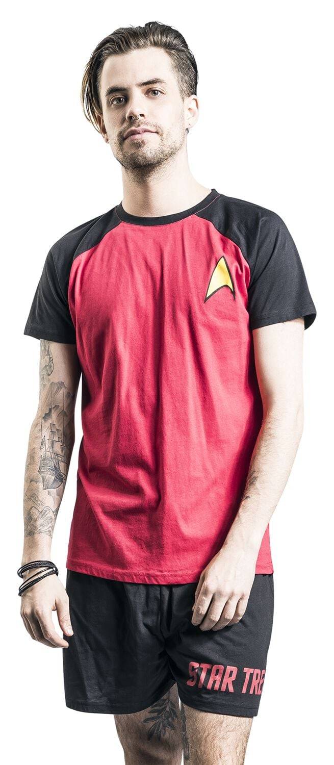 EMP "Logo" Schlafanzug Schwarz/rot Von Star Trek