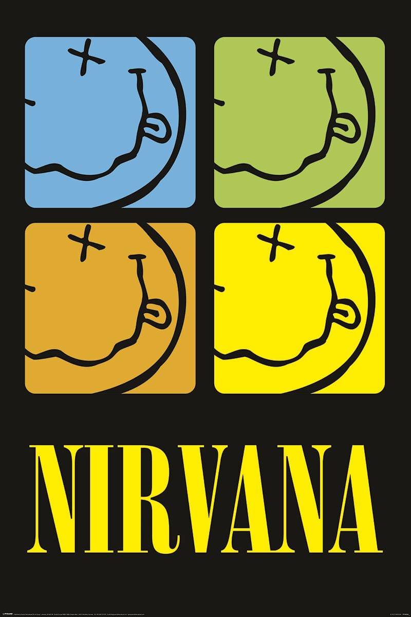 EMP "Logo Squares" Poster multicolor von Nirvana