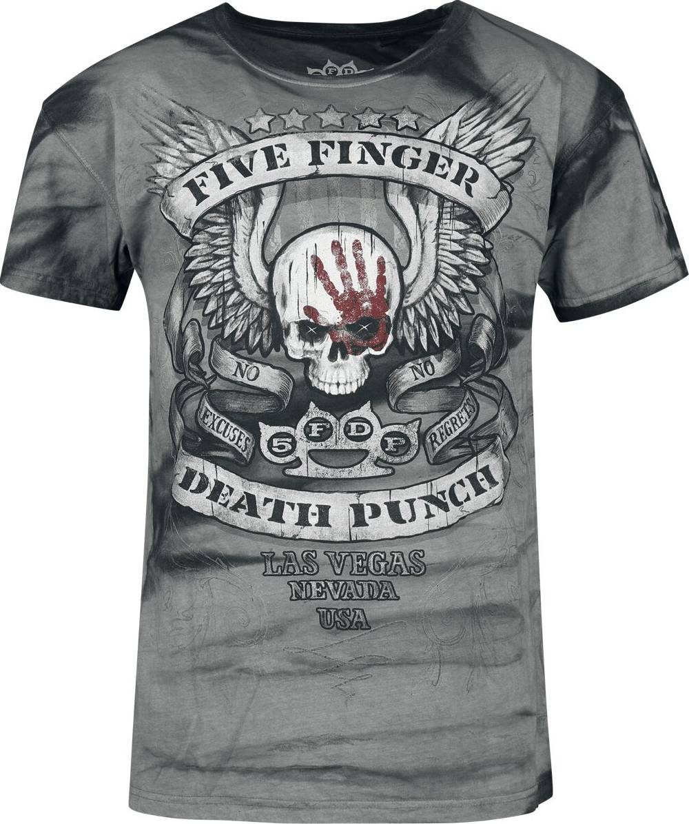 EMP "Logo" T-Shirt grau von Five Finger Death Punch