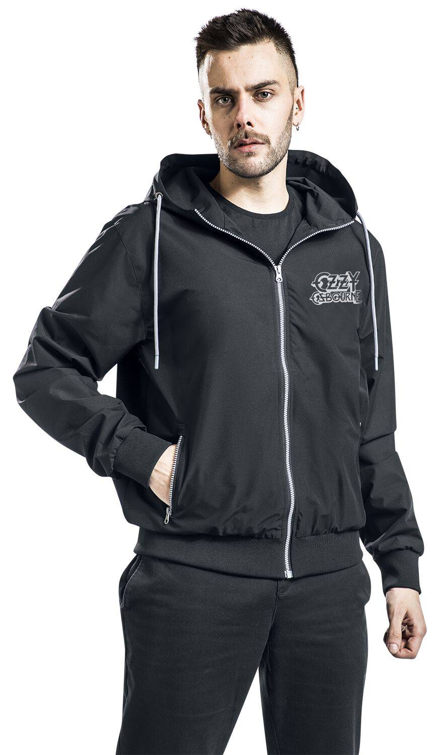 EMP "Logo" Windbreaker Schwarz Von Ozzy Osbourne