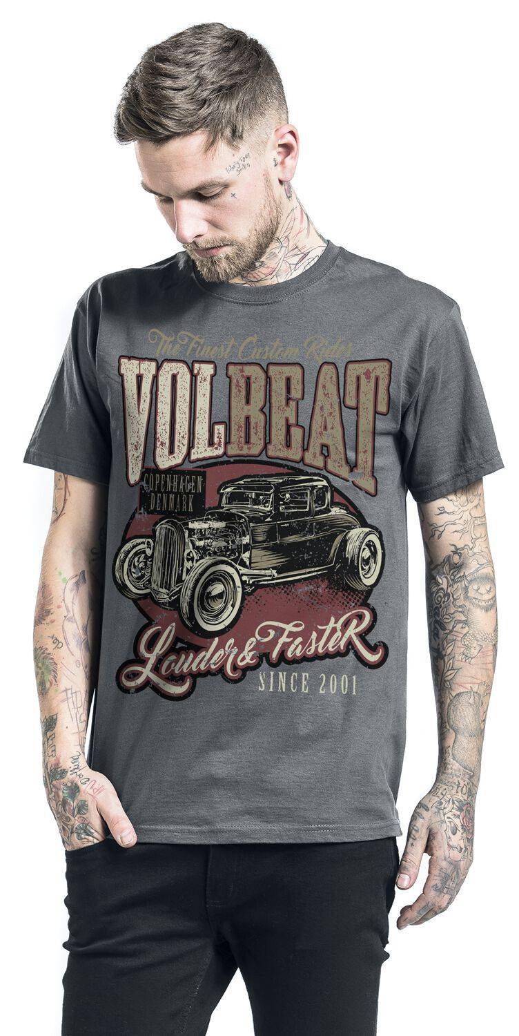 EMP "Louder And Faster" T-Shirt Grau Von Volbeat