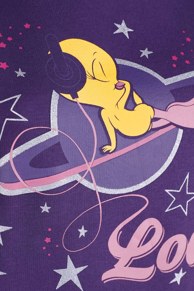 EMP "Love" Sweatshirt Dunkellila Von Looney Tunes