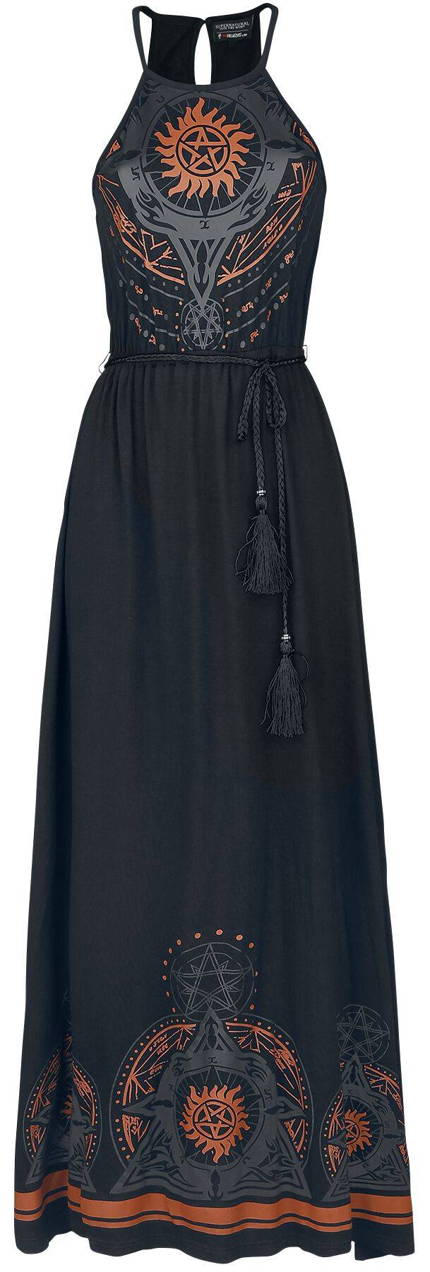 EMP "Mandala" Langes Kleid schwarz von Supernatural