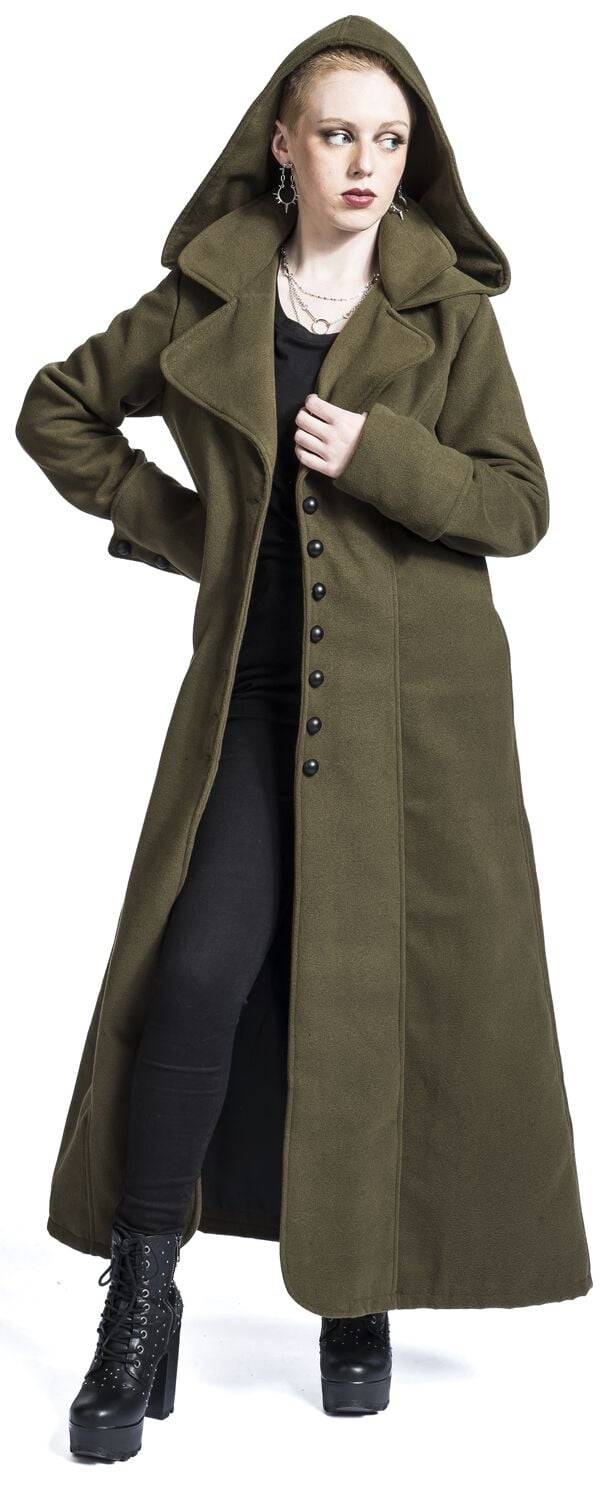 EMP Mantel Dunkelgrün Von Gothicana By EMP