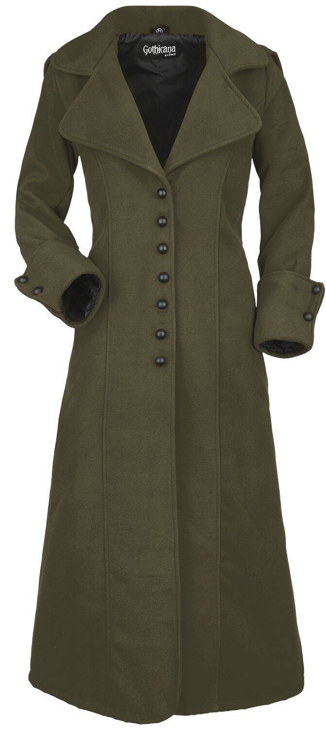 EMP Mantel dunkelgrün von Gothicana by EMP