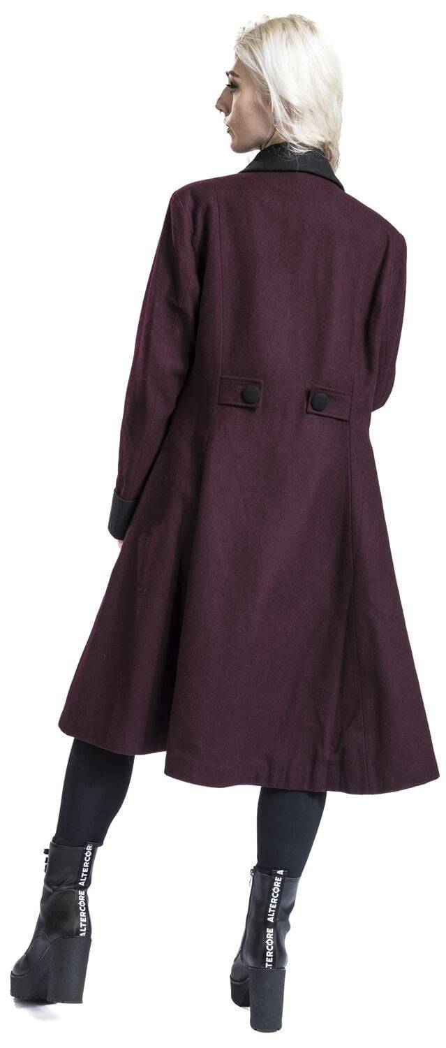 EMP Mantel Dunkelrot Von Gothicana By EMP