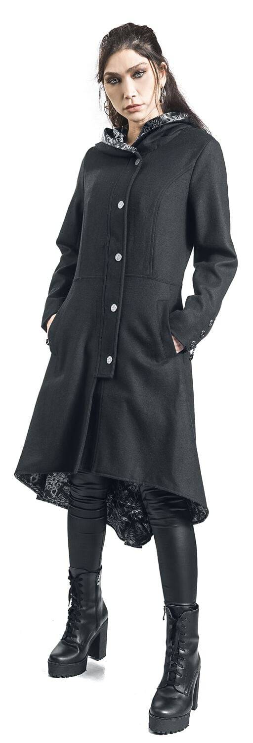 EMP Mantel Schwarz Von Gothicana By EMP
