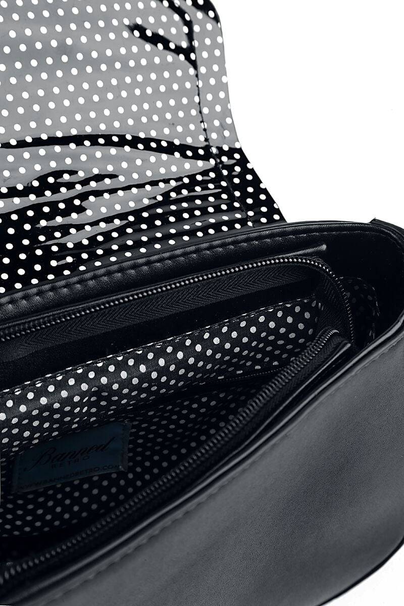 EMP "Marilou" Handtasche Schwarz Von Banned Retro