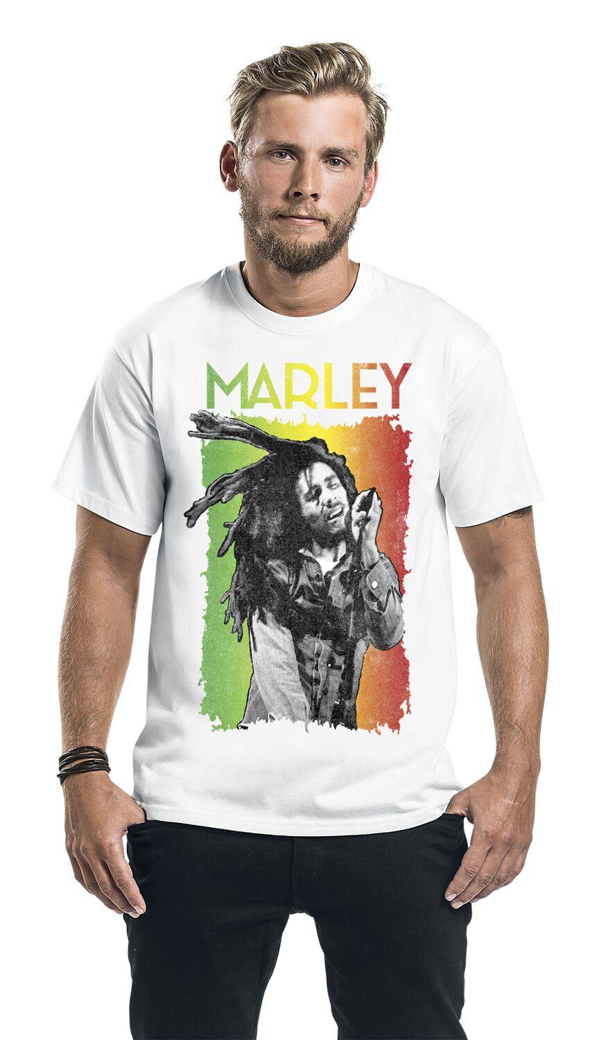 EMP "Marley Live" T-Shirt Weiß Von Bob Marley
