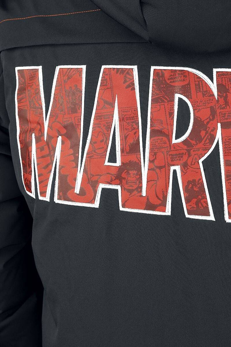 EMP "Marvel Logo" Winterjacke Schwarz Von Marvel