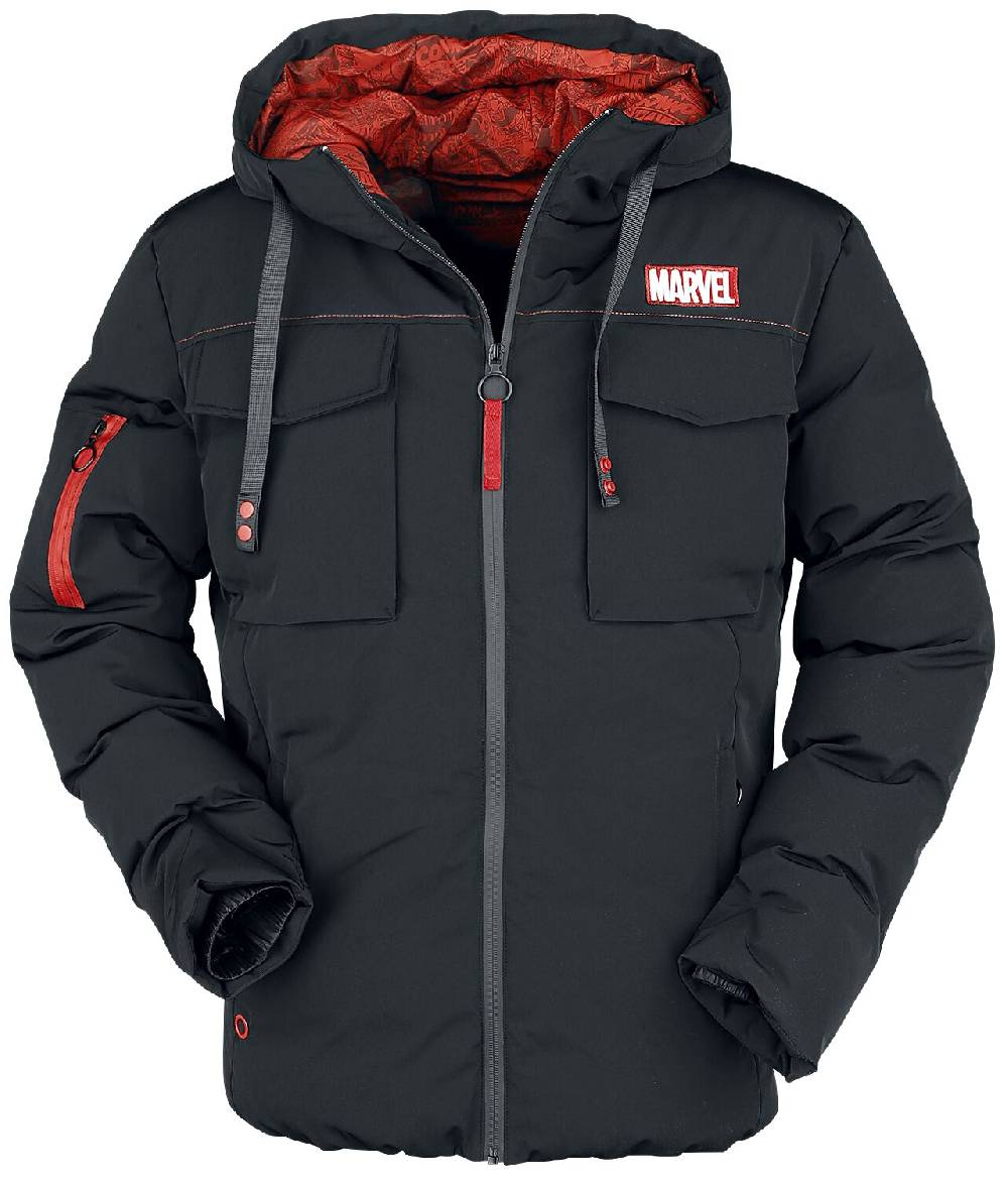 EMP "Marvel Logo" Winterjacke schwarz von Marvel