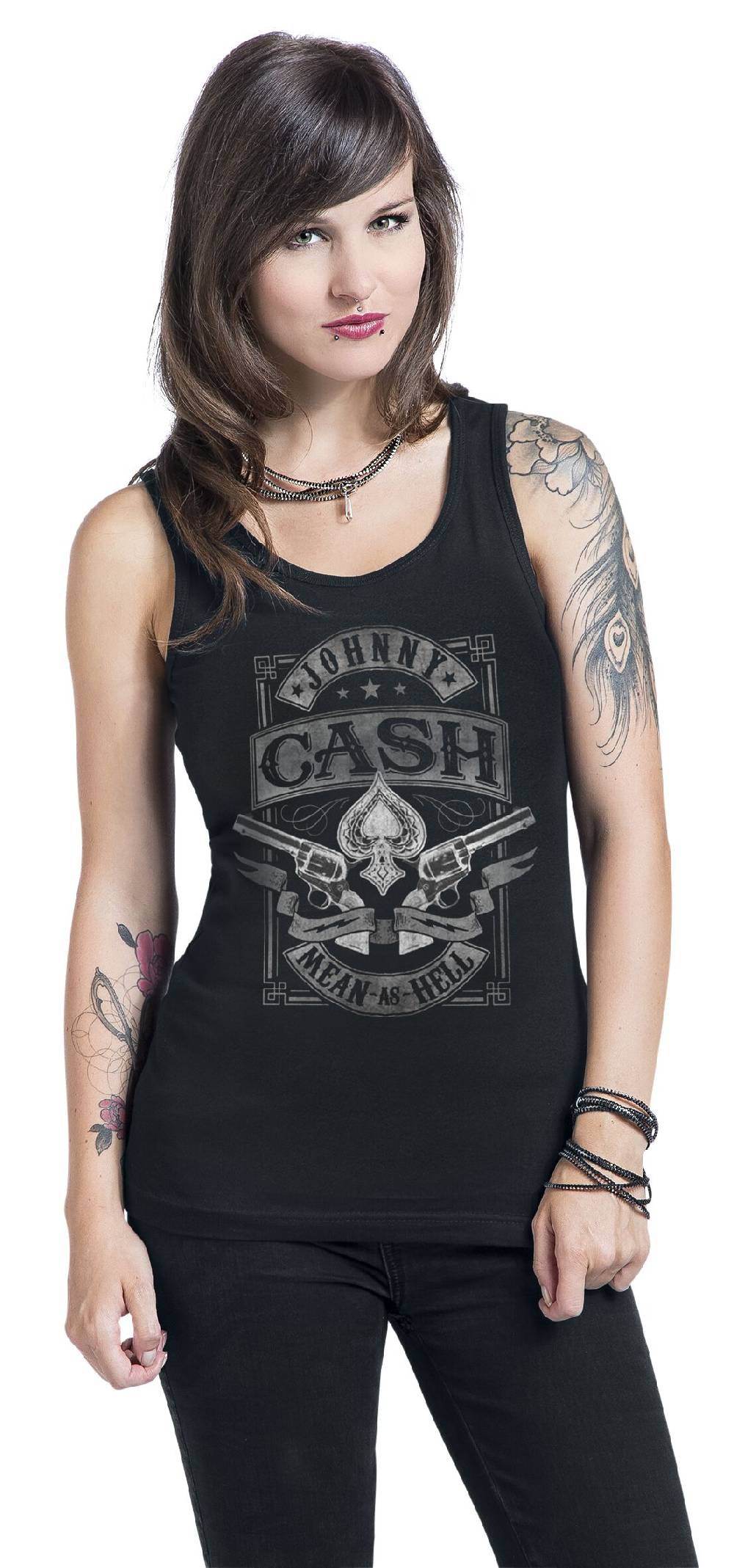 EMP "Mean As Hell" Top Schwarz Von Johnny Cash