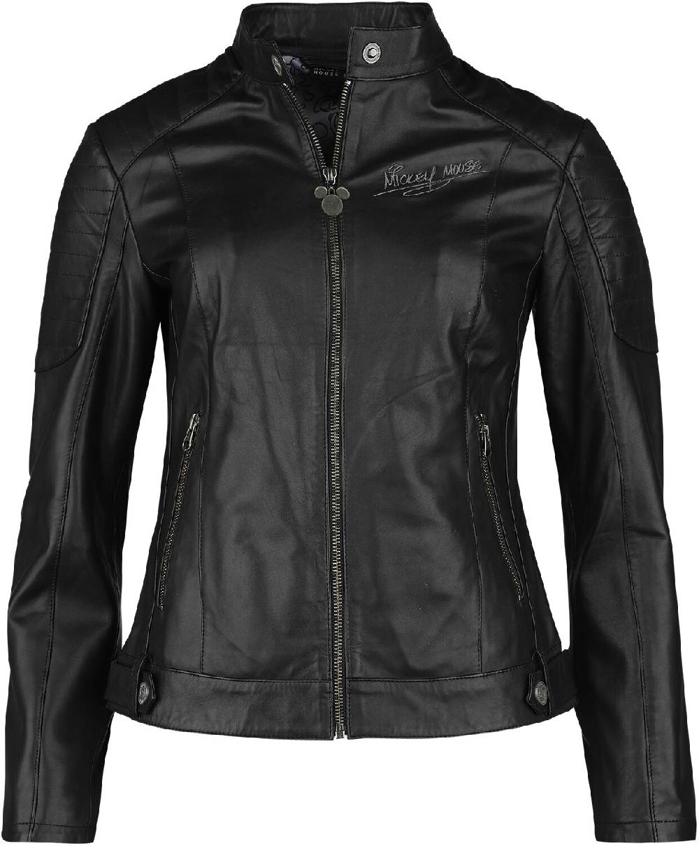 EMP "Mickey" Lederjacke schwarz von Micky Maus