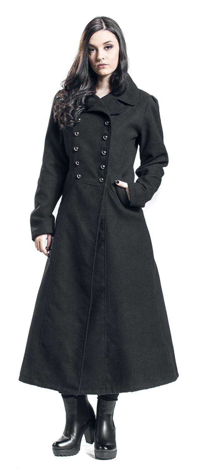 EMP Militärmantel Schwarz Von Gothicana By EMP