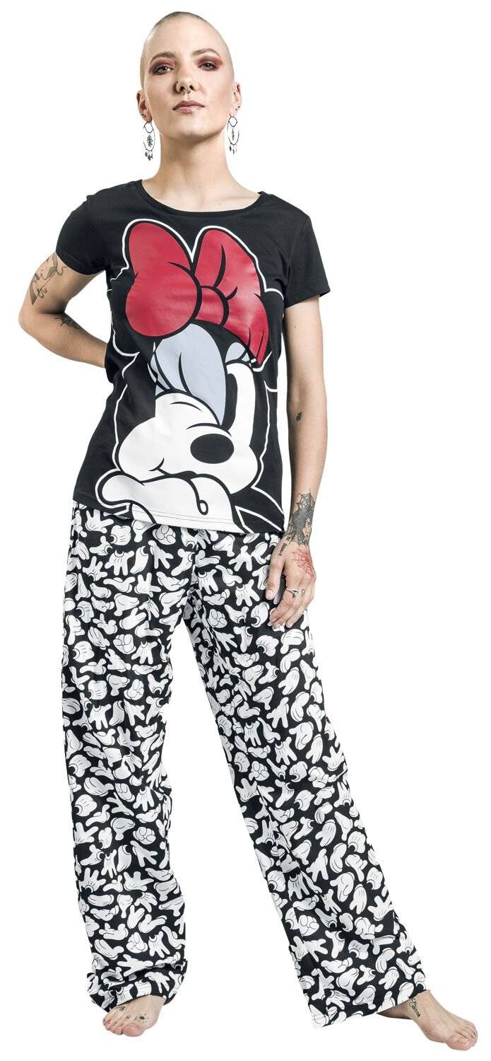 EMP "Minni Maus" Schlafanzug Schwarz Von Micky Maus