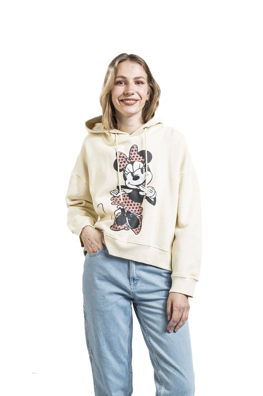 EMP "Minnie" Kapuzenpullover Beige Von Micky Maus