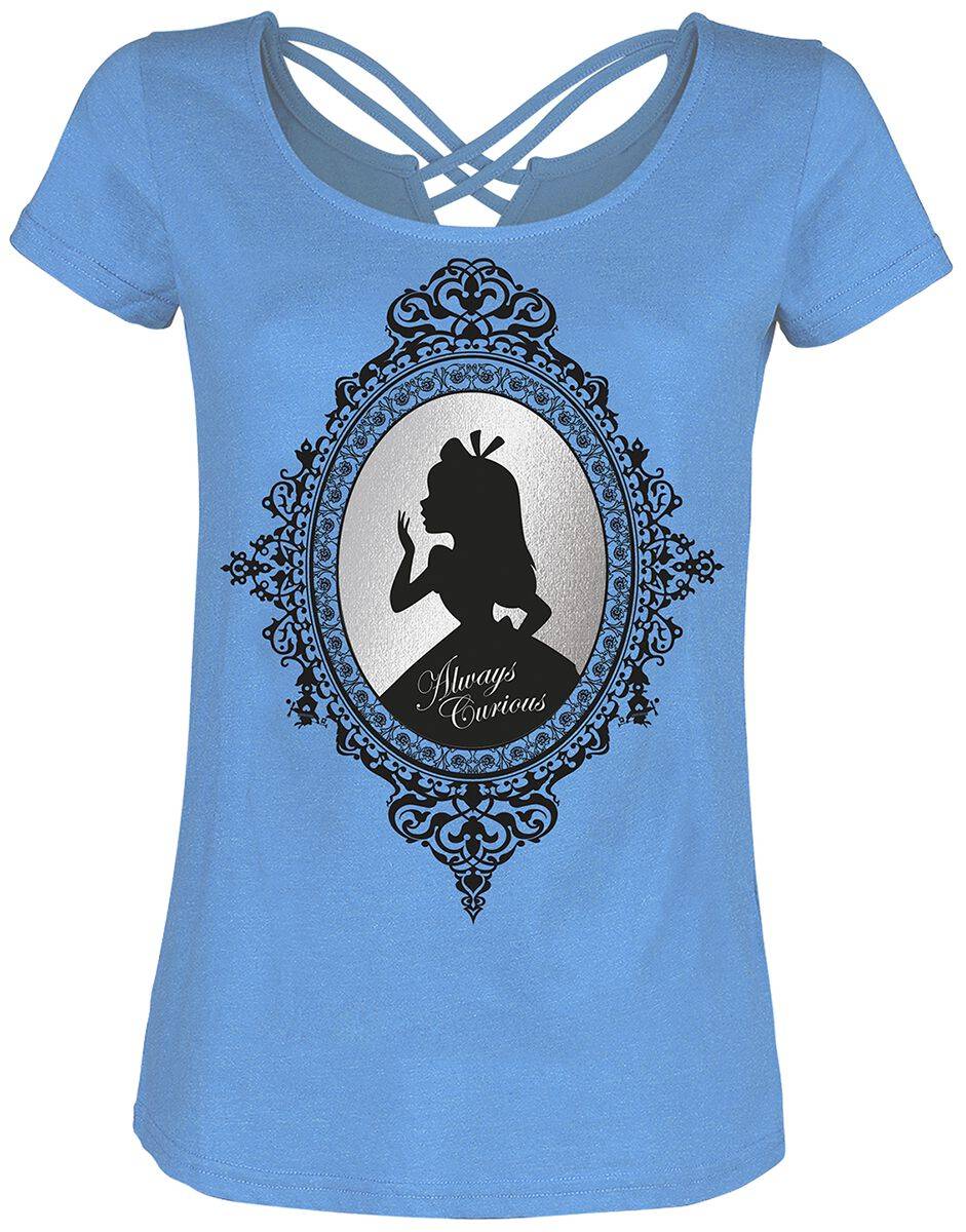 EMP "Mirror" T-Shirt blau von Alice im Wunderland