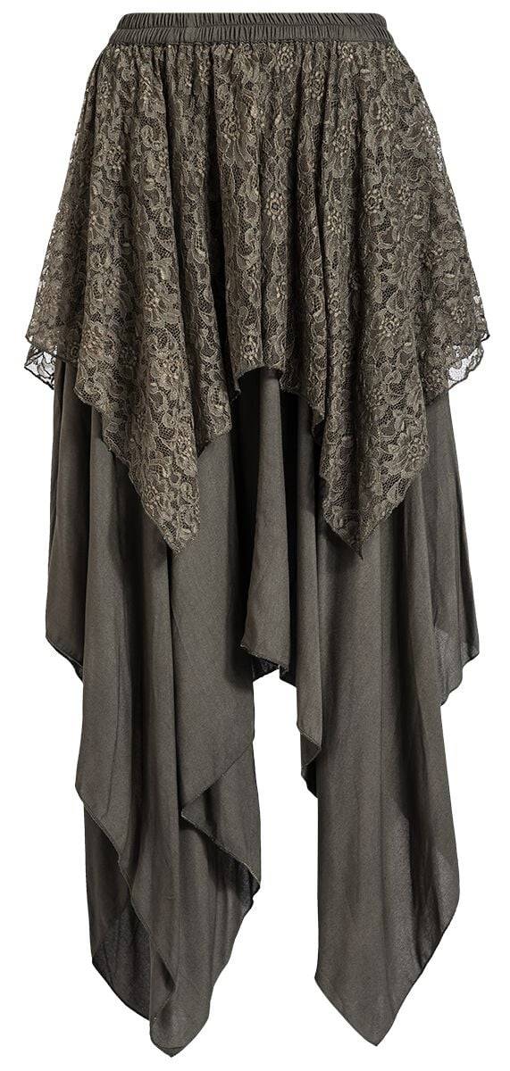 EMP Mittellanger Rock grün von Gothicana by EMP