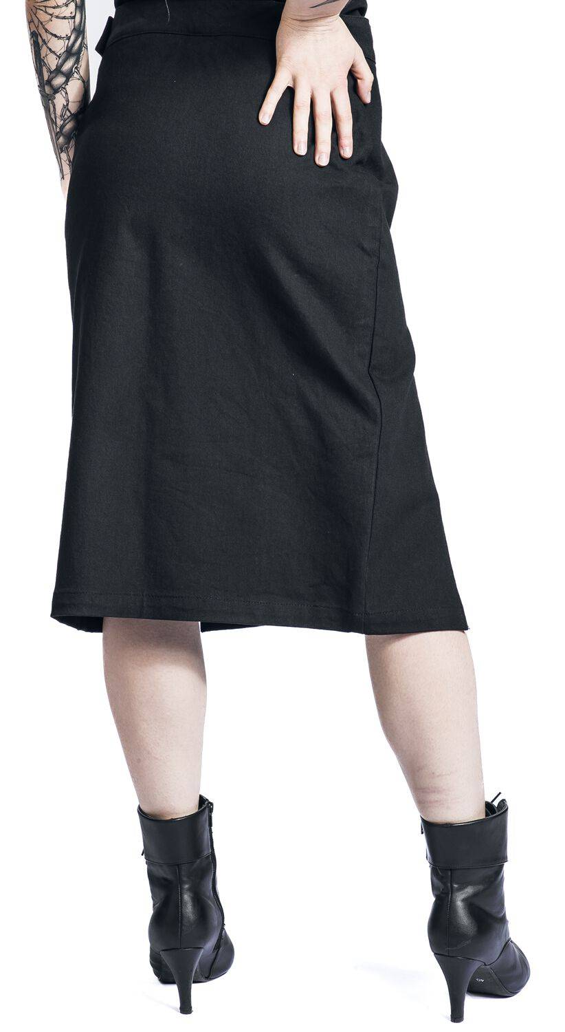 EMP Mittellanger Rock Schwarz Von Gothicana By EMP