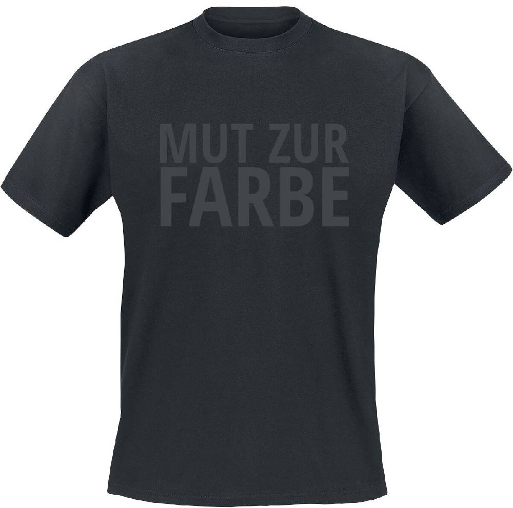 EMP "Mut zur Farbe" T-Shirt schwarz von Sprüche
