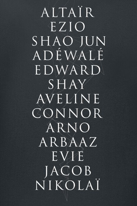 EMP "Names" T-Shirt Schwarz Von Assassin's Creed