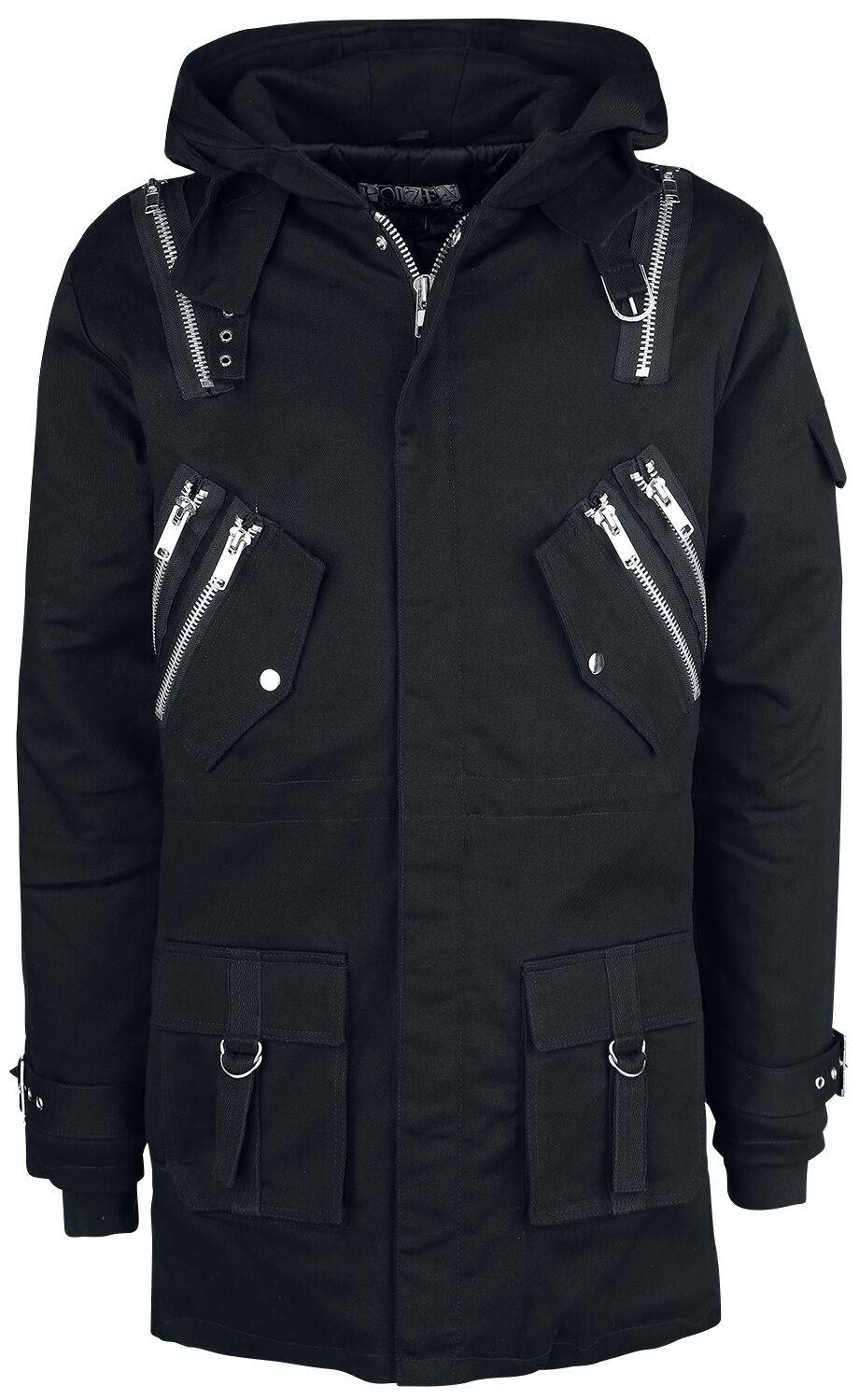 EMP "Nash Parka" Parka schwarz von Poizen Industries