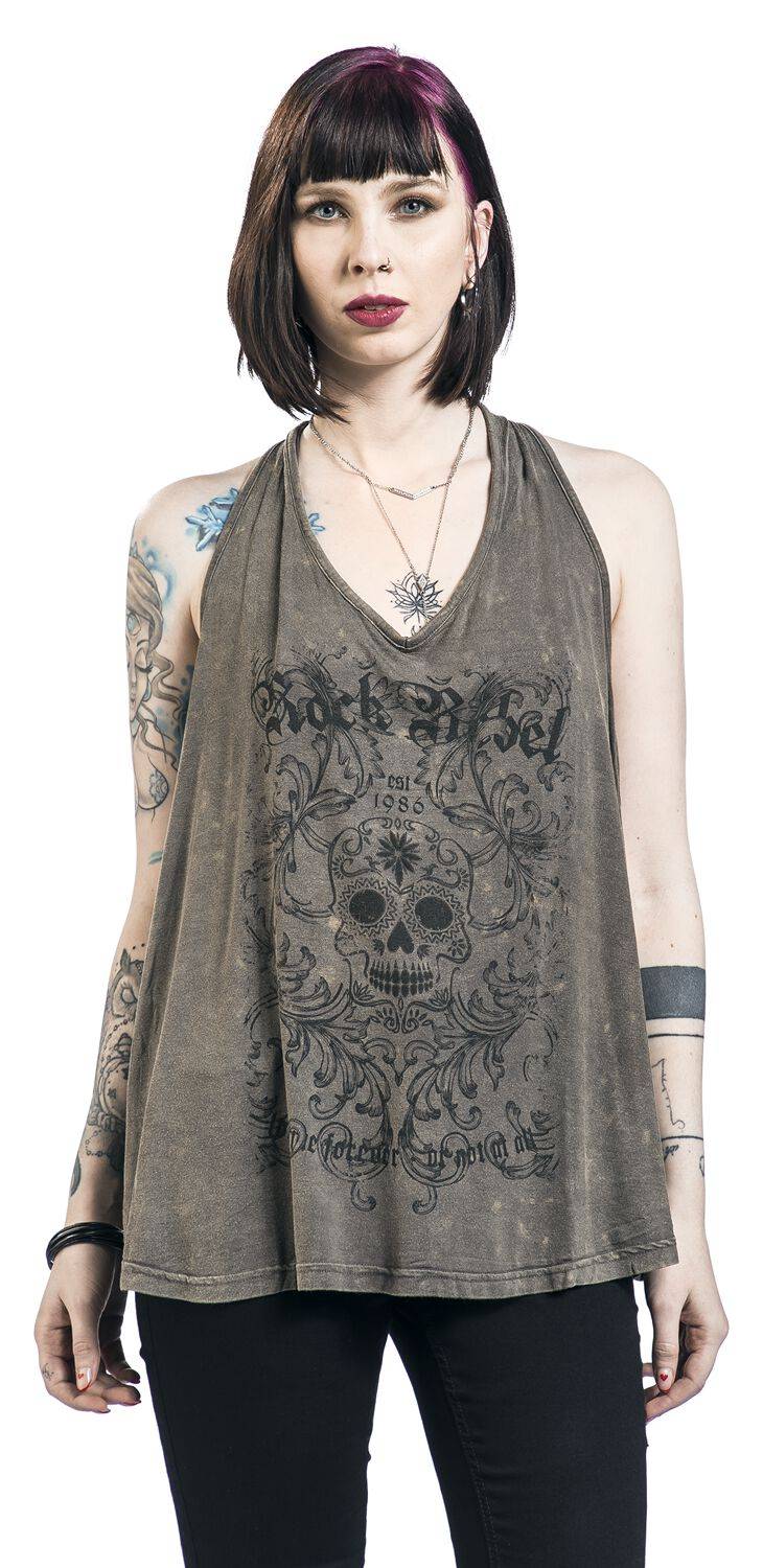 EMP Neckholder Grau Von Rock Rebel By EMP