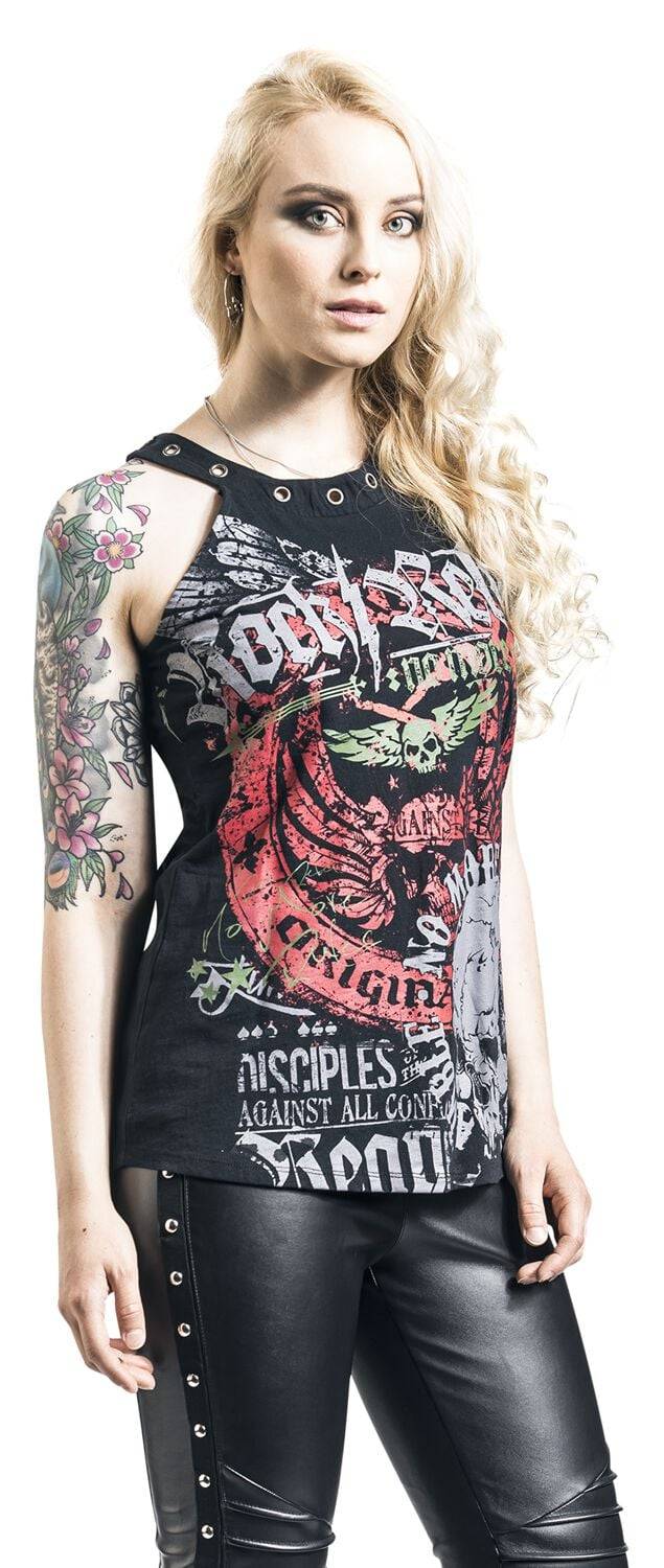 EMP Neckholder Schwarz Von Rock Rebel By EMP