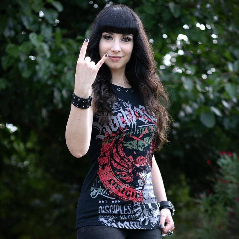 EMP Neckholder Schwarz Von Rock Rebel By EMP