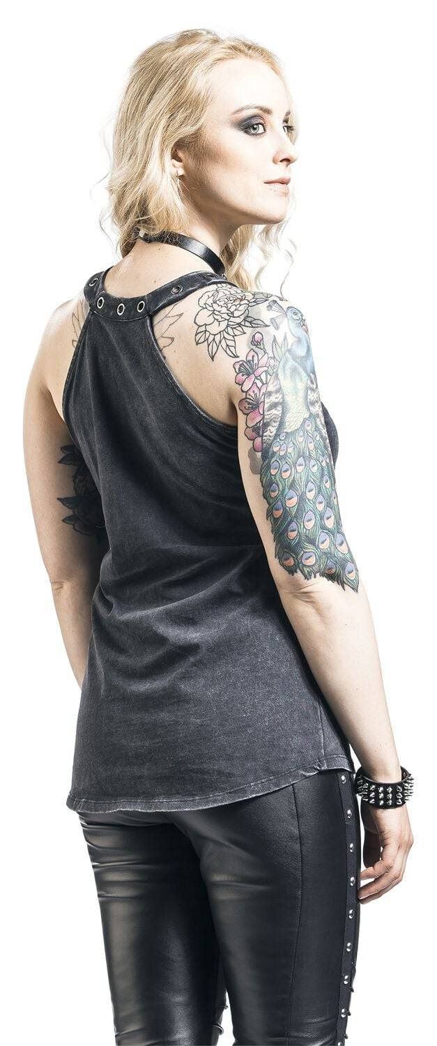 EMP Neckholder Schwarz Von Rock Rebel By EMP
