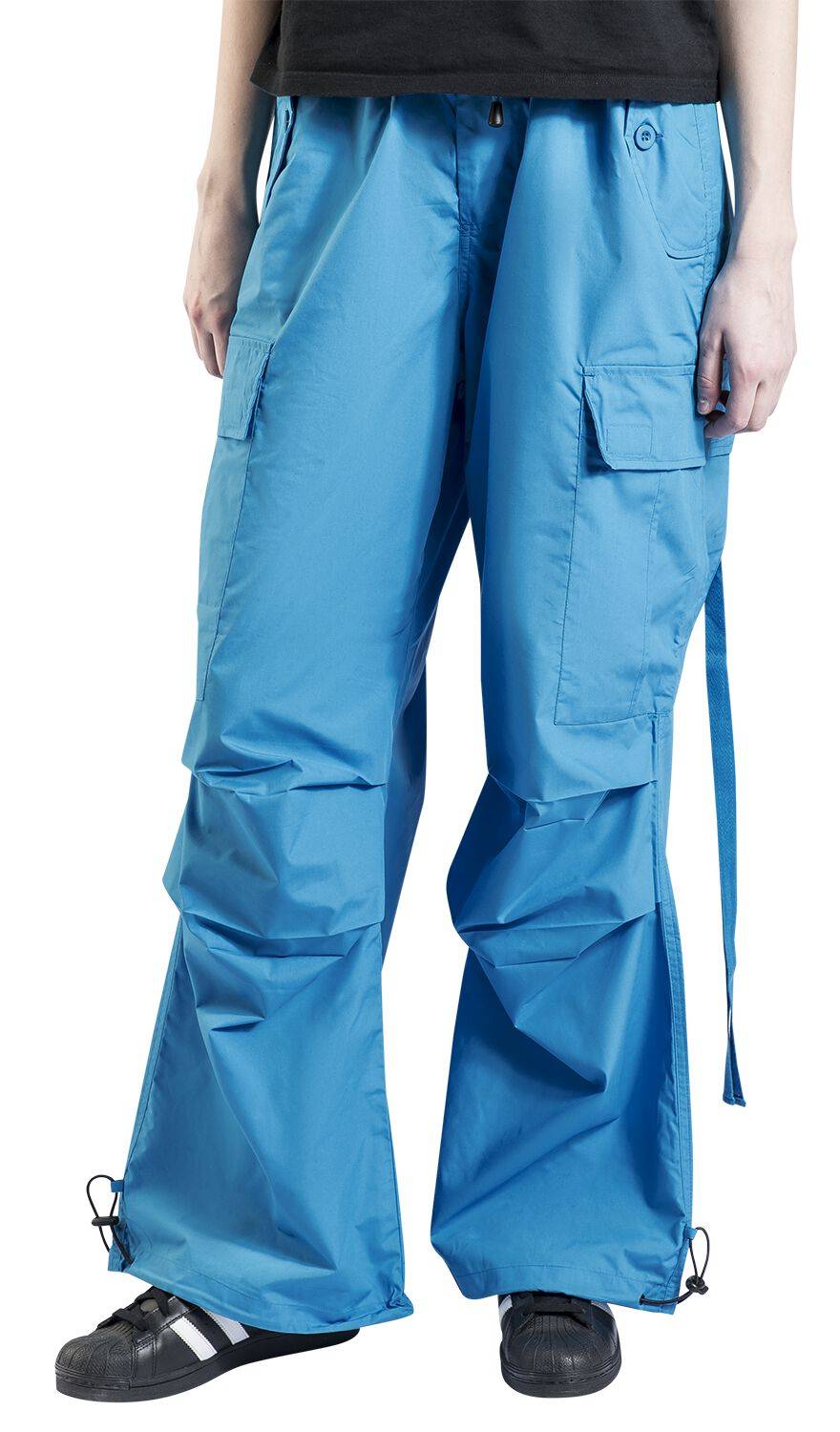 EMP "Nickel Trousers" Cargohose Blau Von Hell Bunny