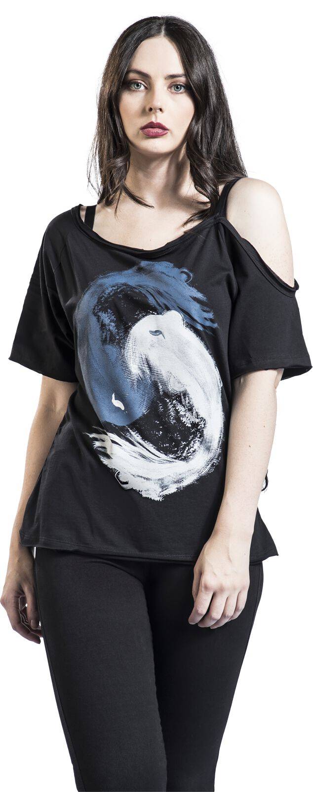 EMP "Nicole" T-Shirt Schwarz Von Outer Vision