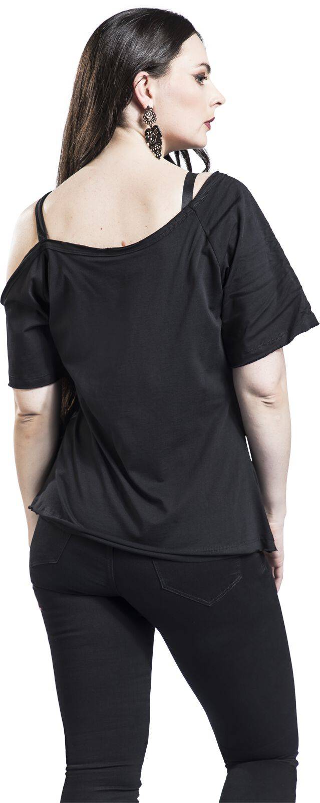 EMP "Nicole" T-Shirt Schwarz Von Outer Vision
