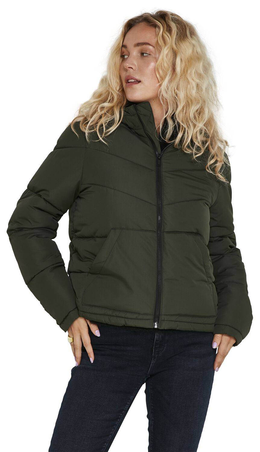 EMP "NMDalcon Jacket" Winterjacke oliv von Noisy May