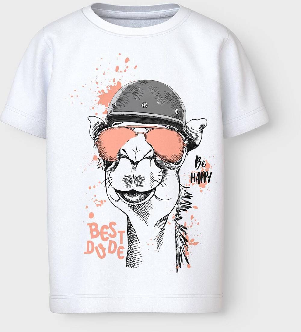 EMP "NMMVanyo S/S Top" T-Shirt weiß von name it