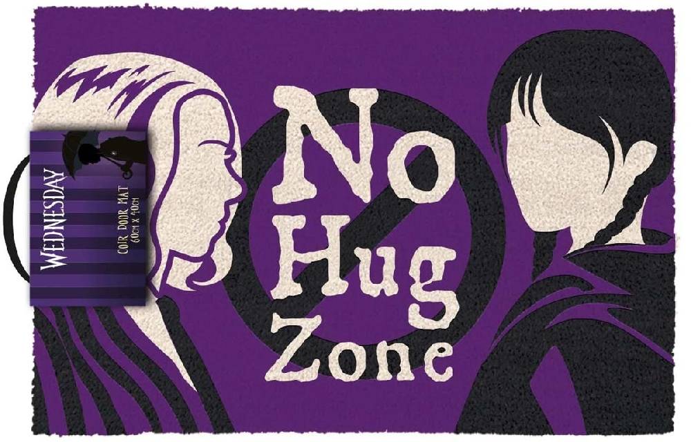 EMP "No Hug Zone" Fußmatte multicolor von Wednesday