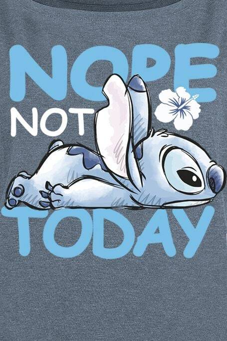 EMP "Not Today!" T-Shirt Blau Von Lilo & Stitch