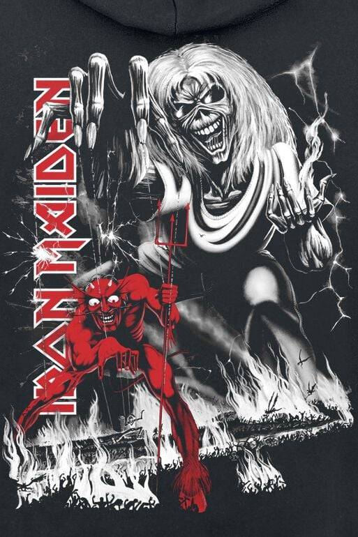 EMP "NOTB" Kapuzenjacke Schwarz Von Iron Maiden
