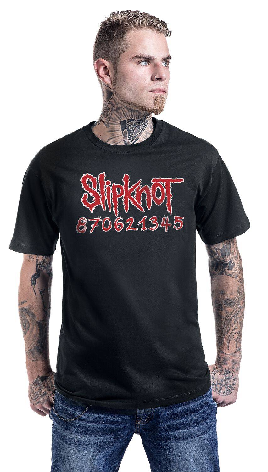 EMP "Numbers" T-Shirt Schwarz Von Slipknot