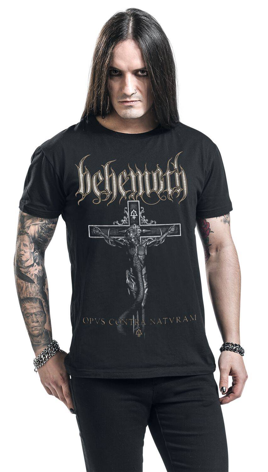 EMP "OCN Cross" T-Shirt Schwarz Von Behemoth