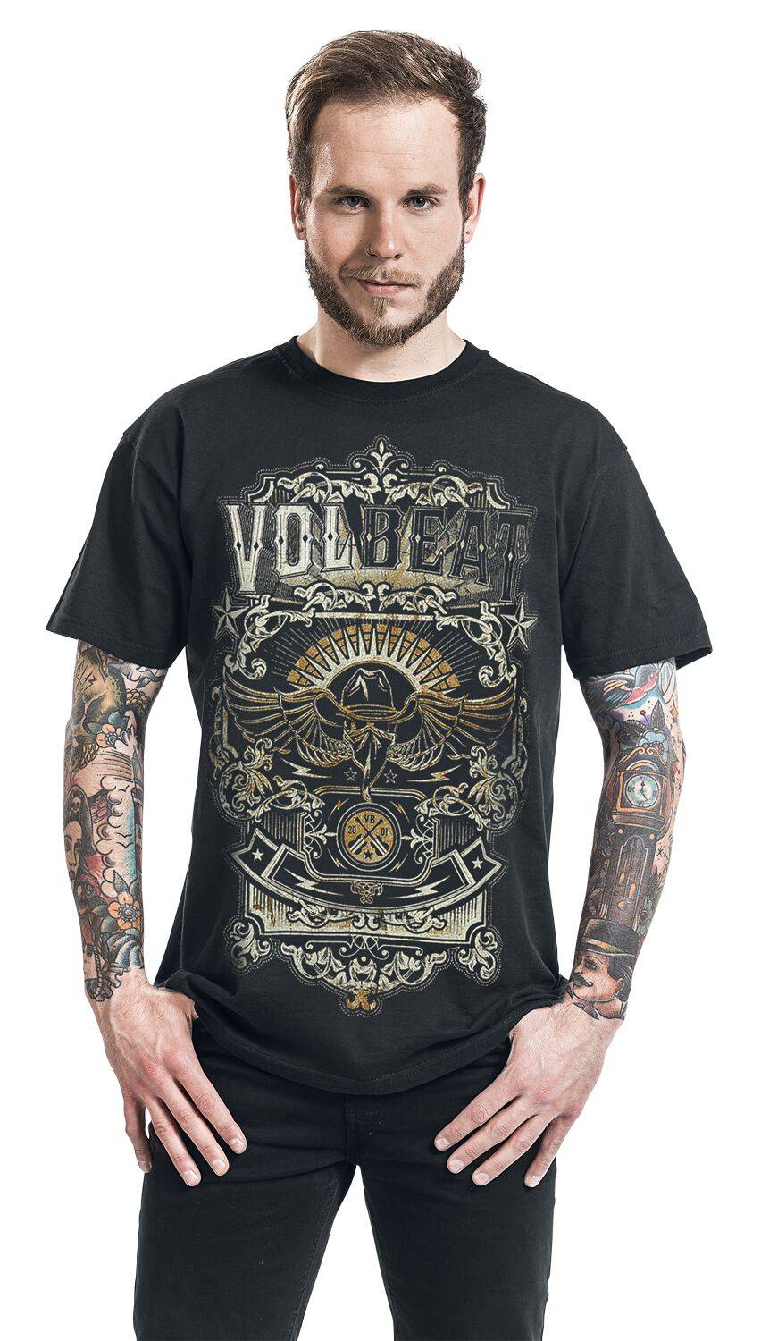 EMP "Old Letters" T-Shirt Schwarz Von Volbeat