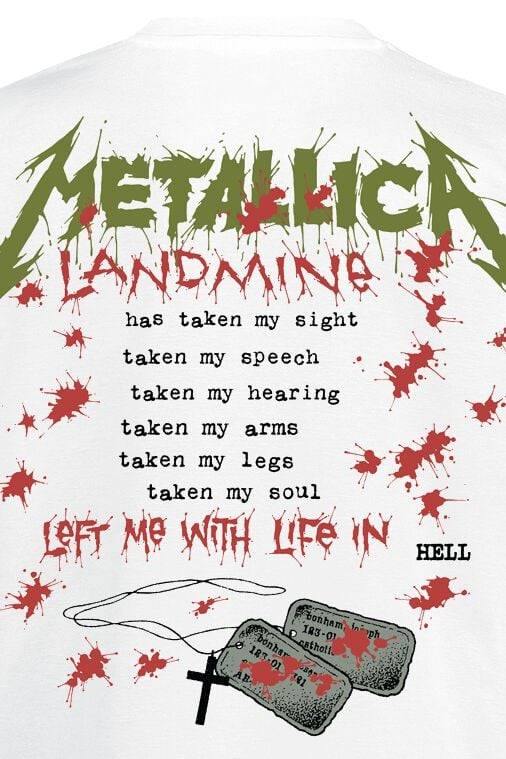 EMP "One Landmine" T-Shirt Weiß Von Metallica