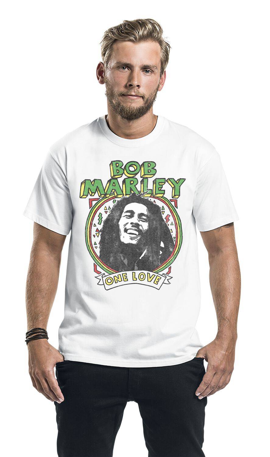 EMP "One Love Paint" T-Shirt Weiß Von Bob Marley