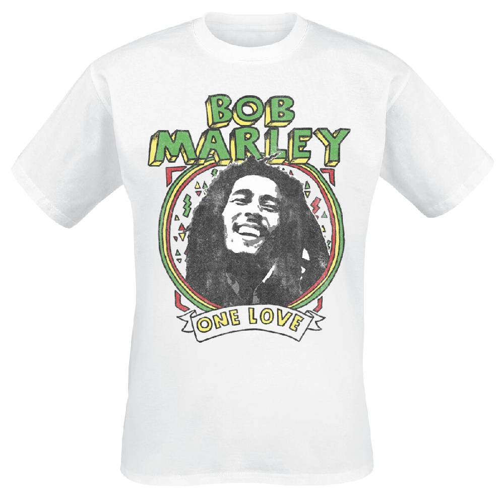 EMP "One Love Paint" T-Shirt weiß von Bob Marley
